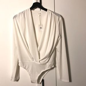 Nordstrom - Prima - Bodysuit - White - Size S